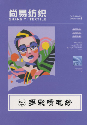 多彩喷毛纱色卡