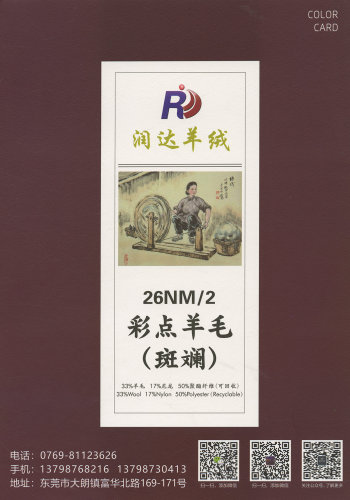 彩點(diǎn)羊毛（斑斕）26支彩點(diǎn)羊毛 可以做12G 12針 新品 點(diǎn)子紗色卡