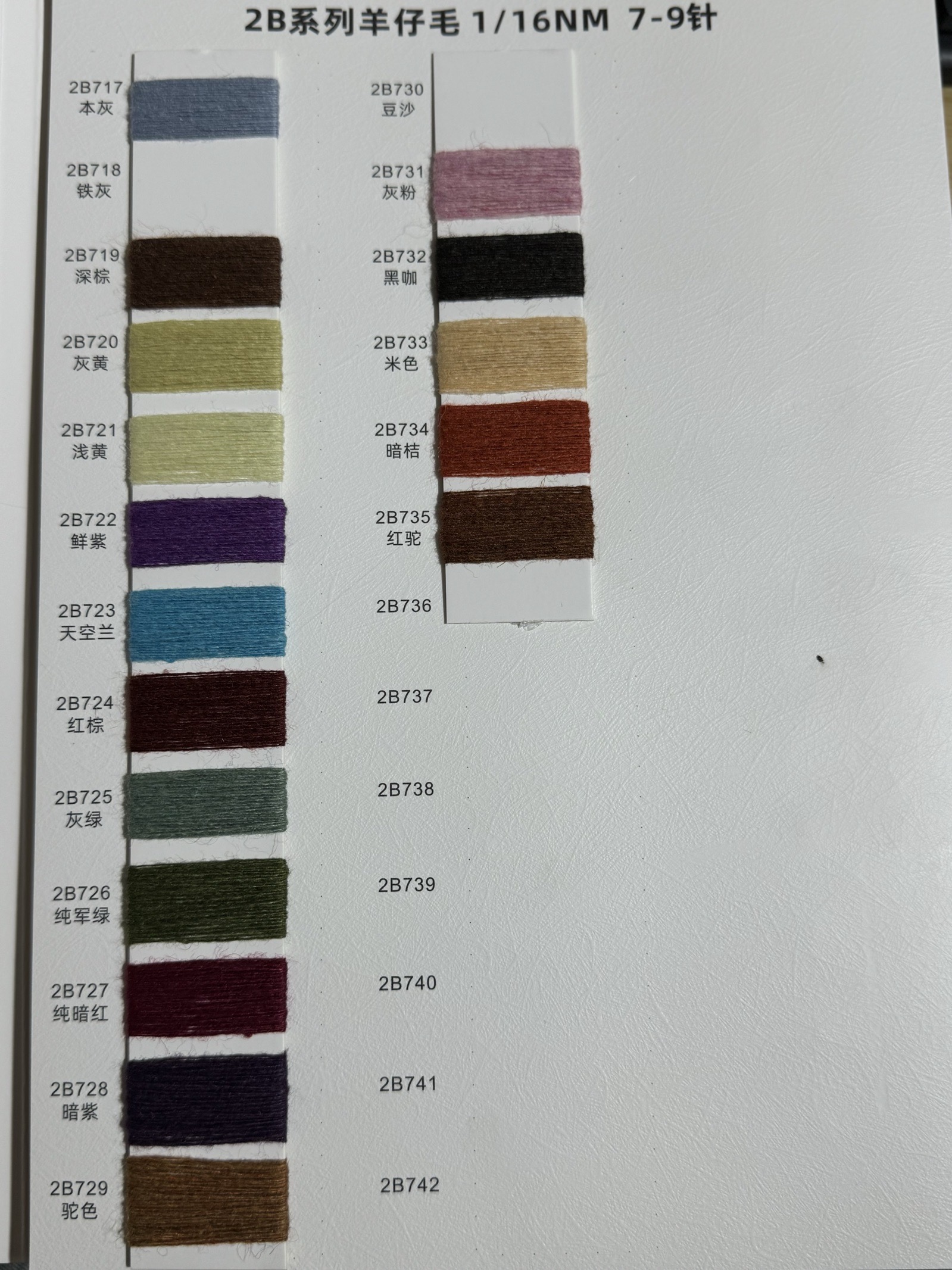 1/16NM 2B系列羊仔毛