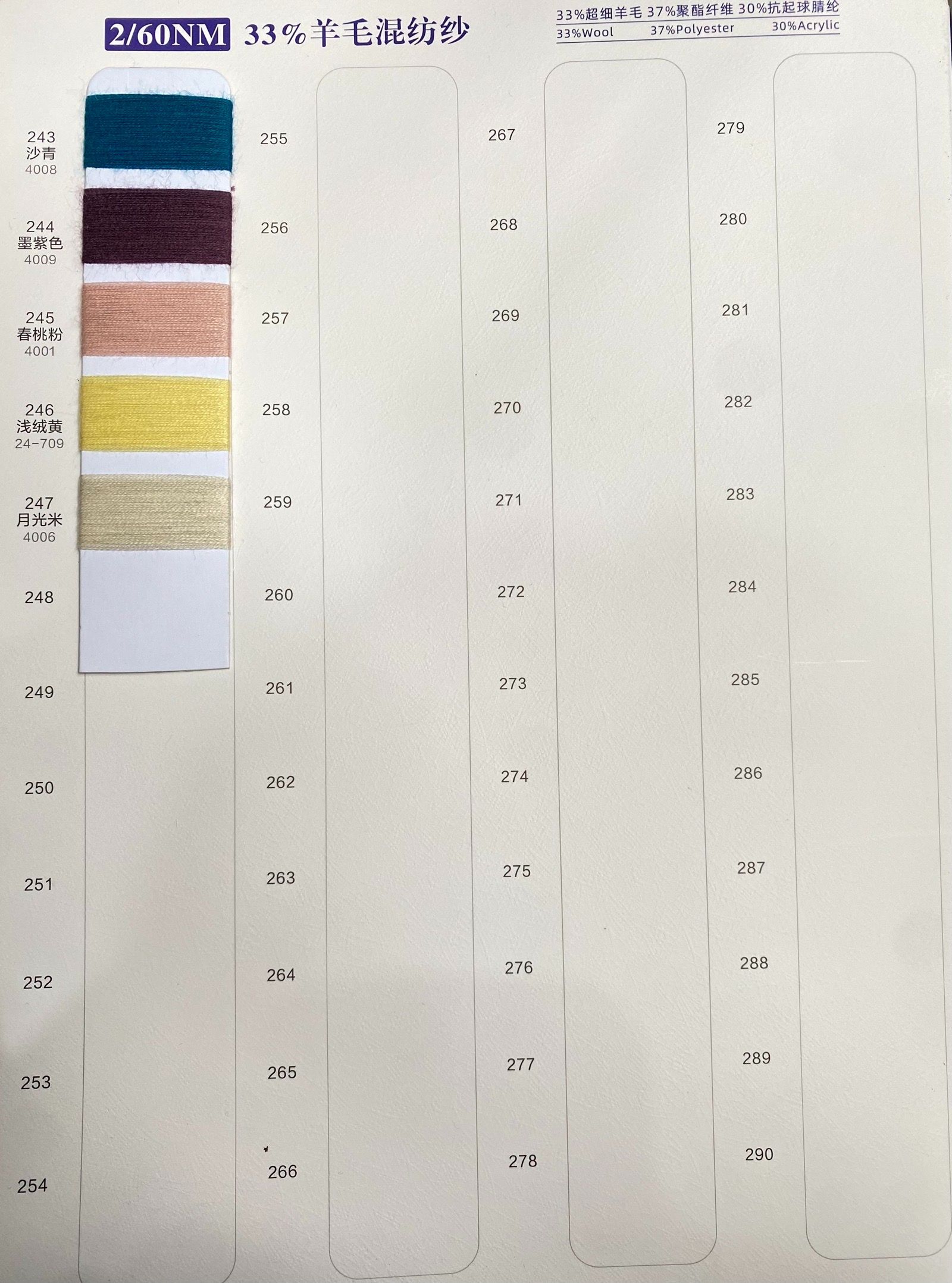 33羊毛混紡紗