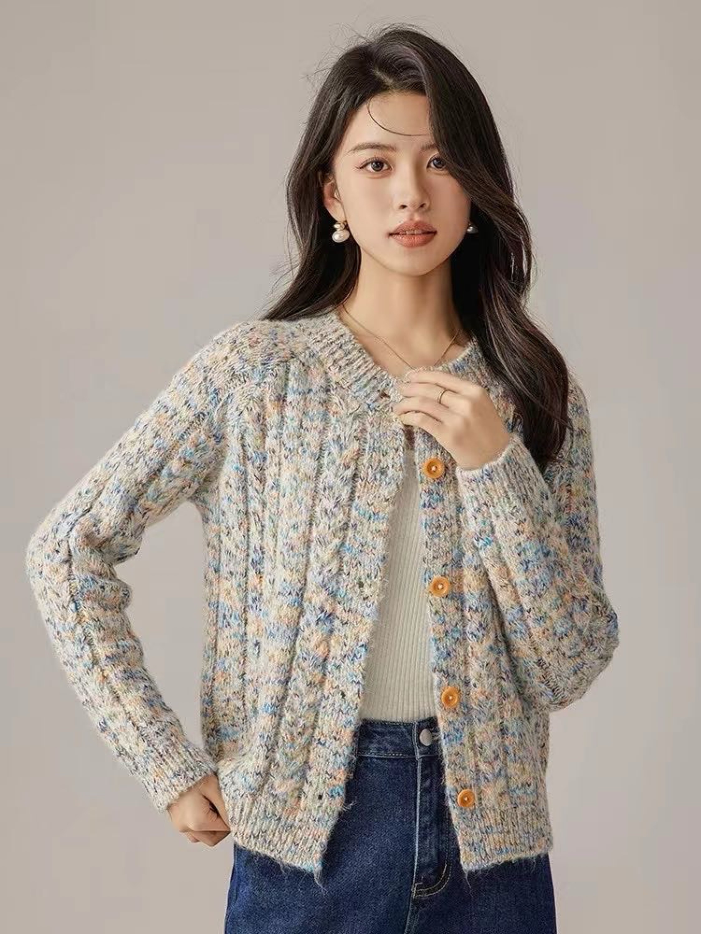 羊彩绒 段彩马海毛 段彩拉毛纱
