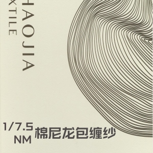 7.5NM棉尼龍包纏紗