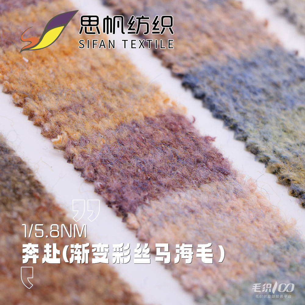 奔赴（漸變彩絲馬海毛）
